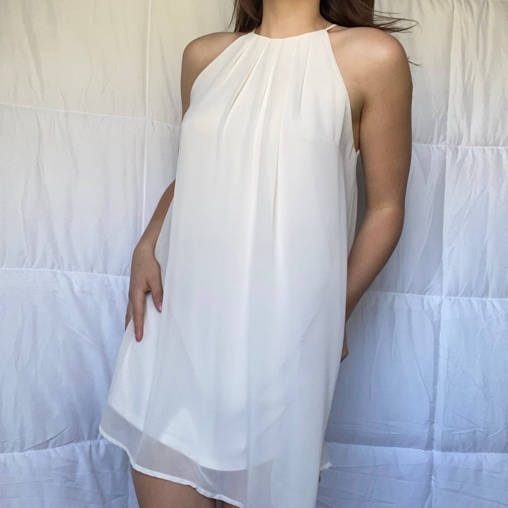 LUSH White Shift Dress